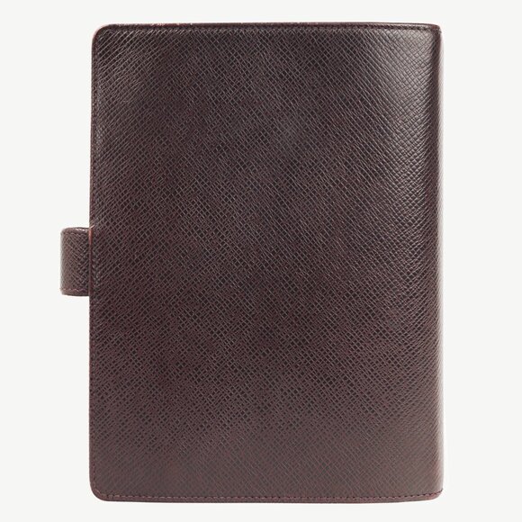 Louis Vuitton Acajou Taiga Leather Medium Ring Agenda Cover - Picture 4 of 10